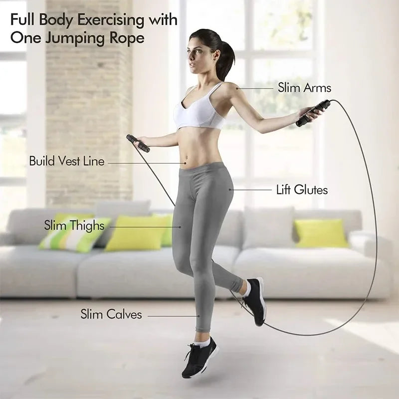 Adjustable Tangle-Free Speed Wire Jump Rope