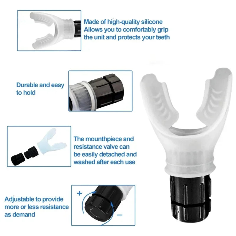 Silicone lung trainer