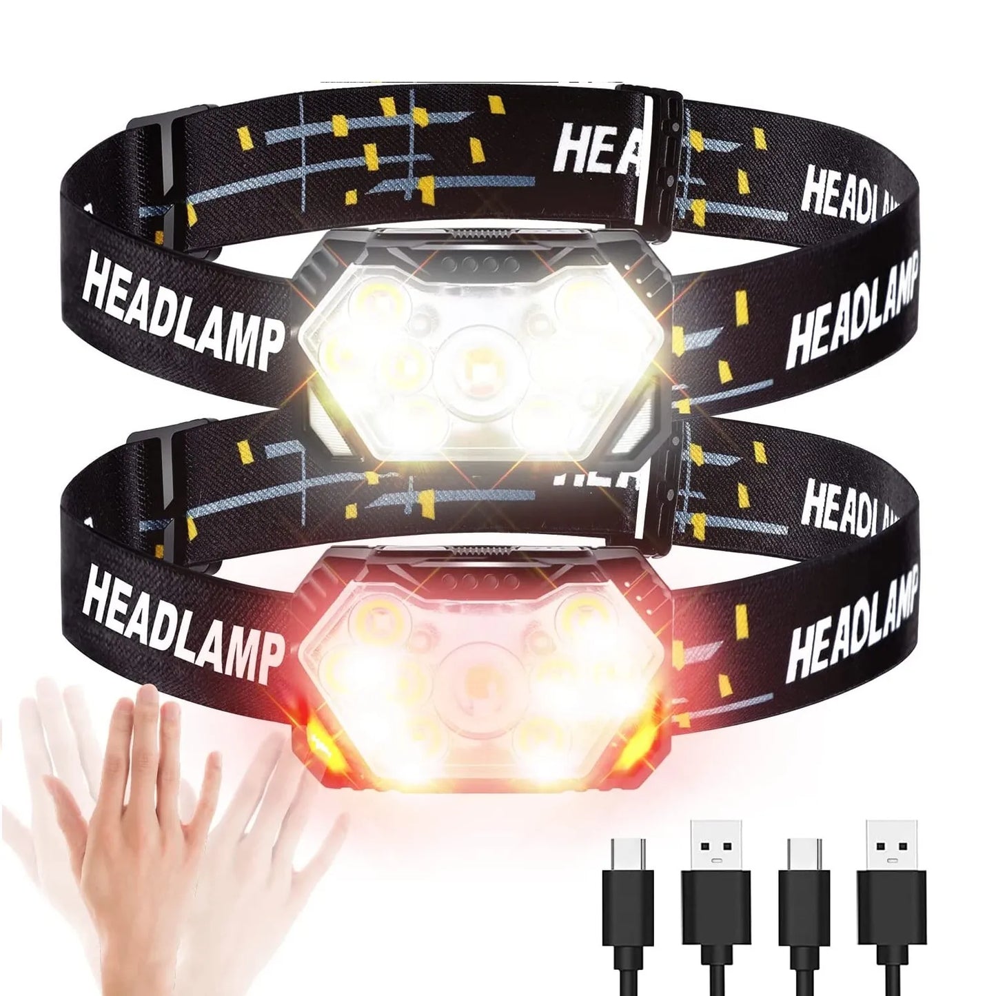 Motion command LED headlamp