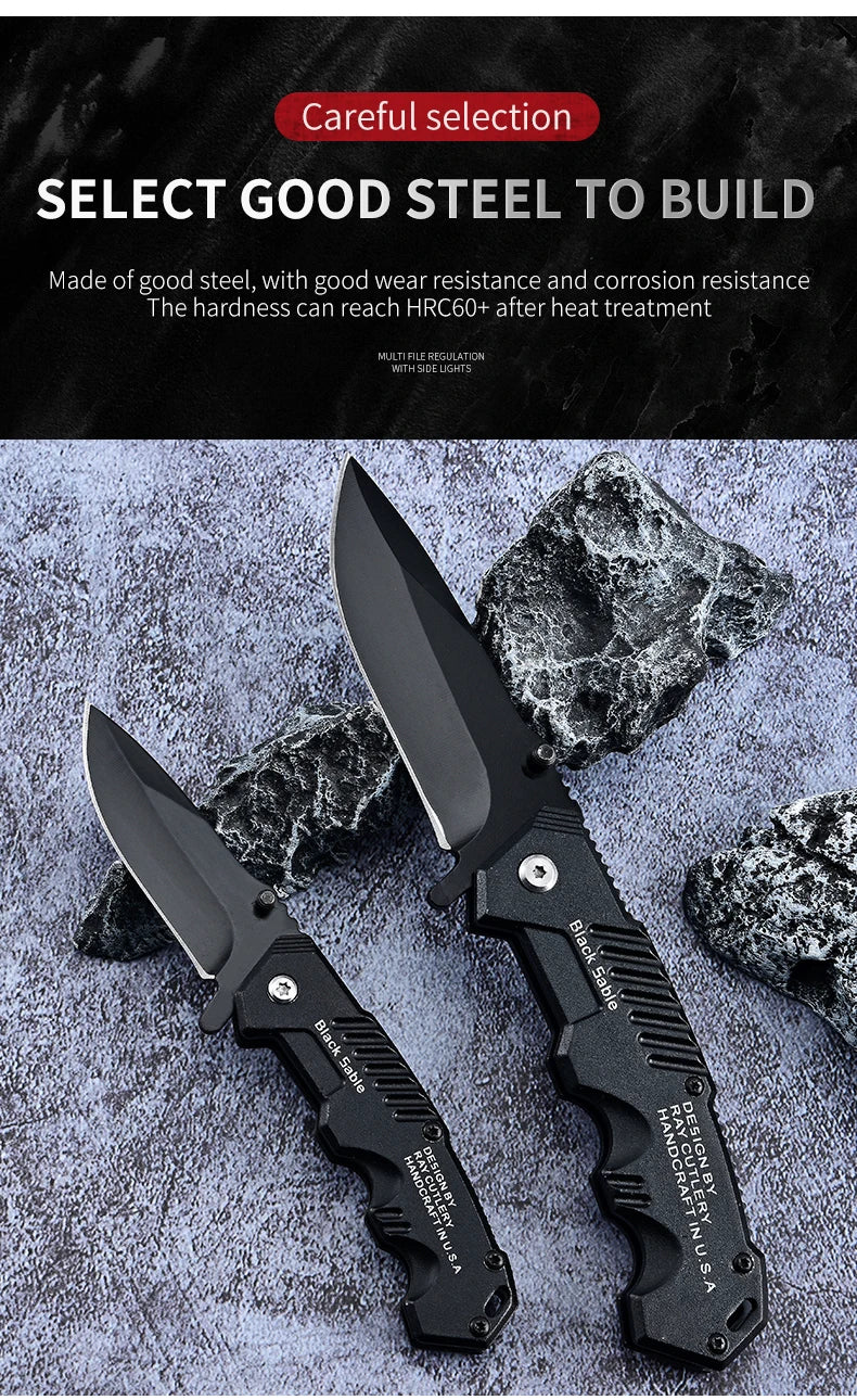 Pocket survival stainless knife