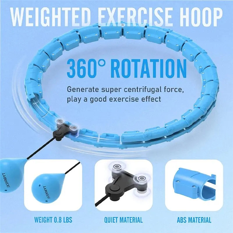 Adjustable Weighted Hoop for Weight Loss