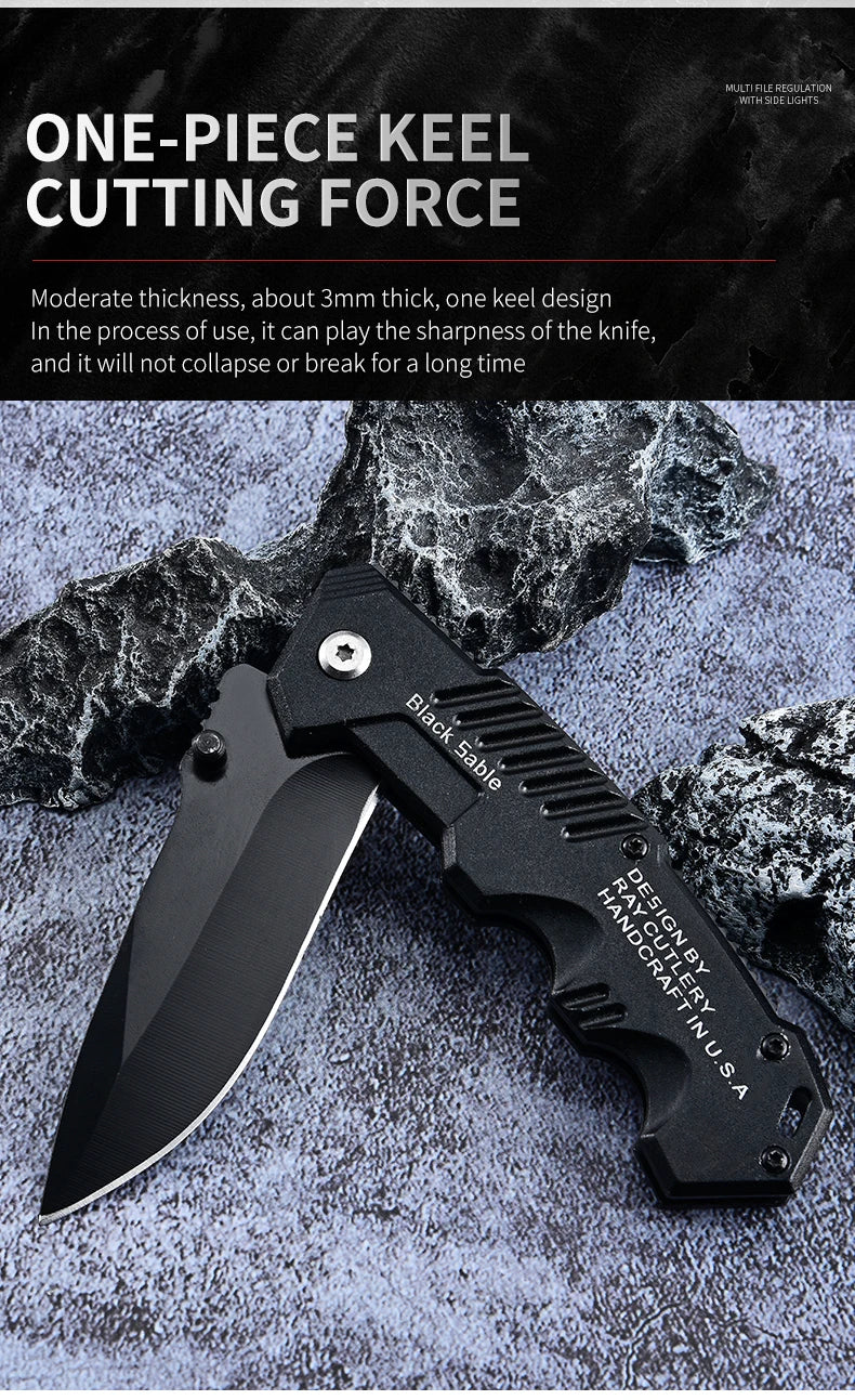 Pocket survival stainless knife