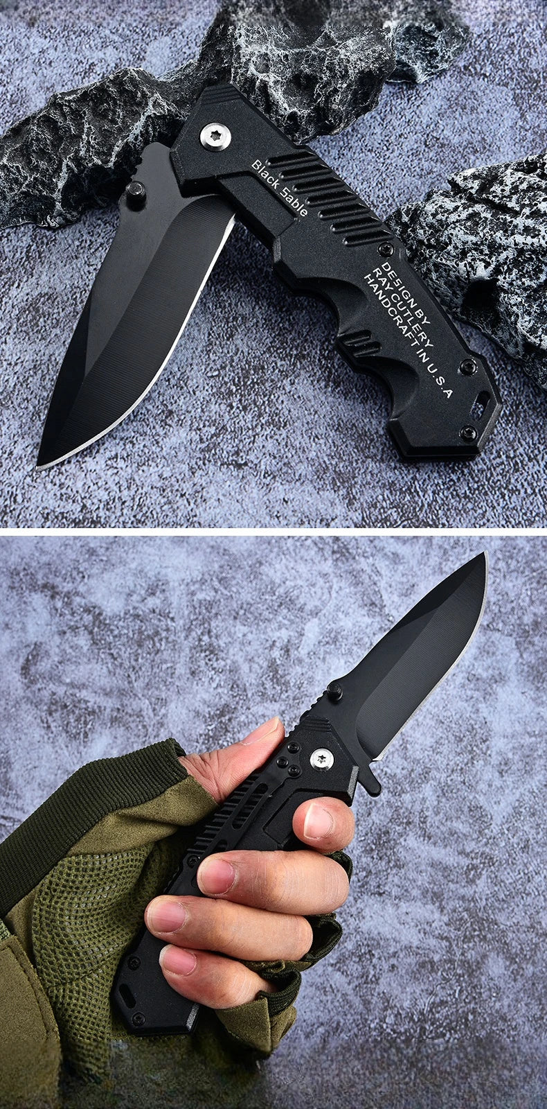 Pocket survival stainless knife