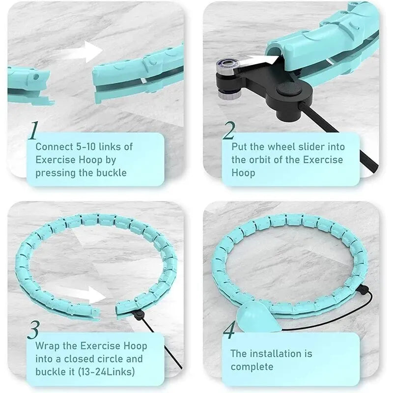 Adjustable Weighted Hoop for Weight Loss